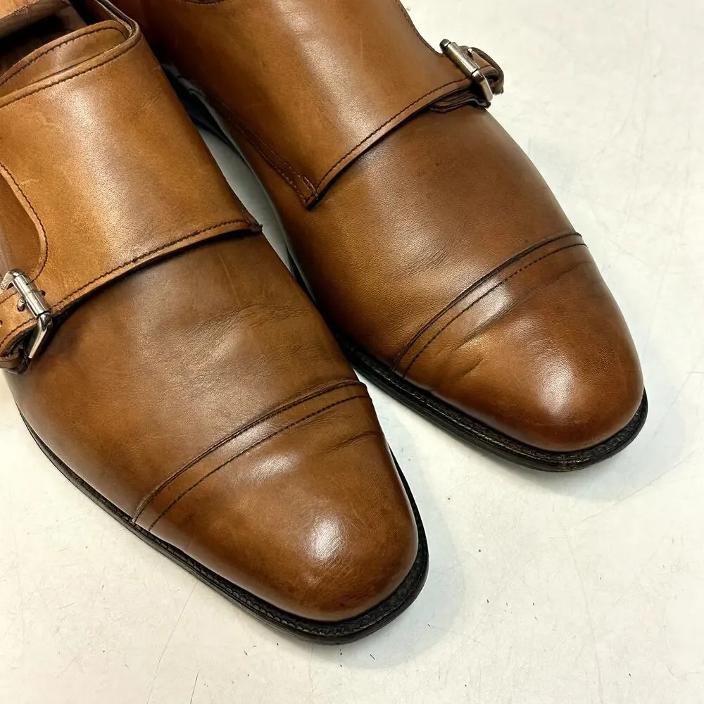VGUC Allen Edmonds x Polo Ralph Lauren Double Monk Strap Brown Made in USA 10 D